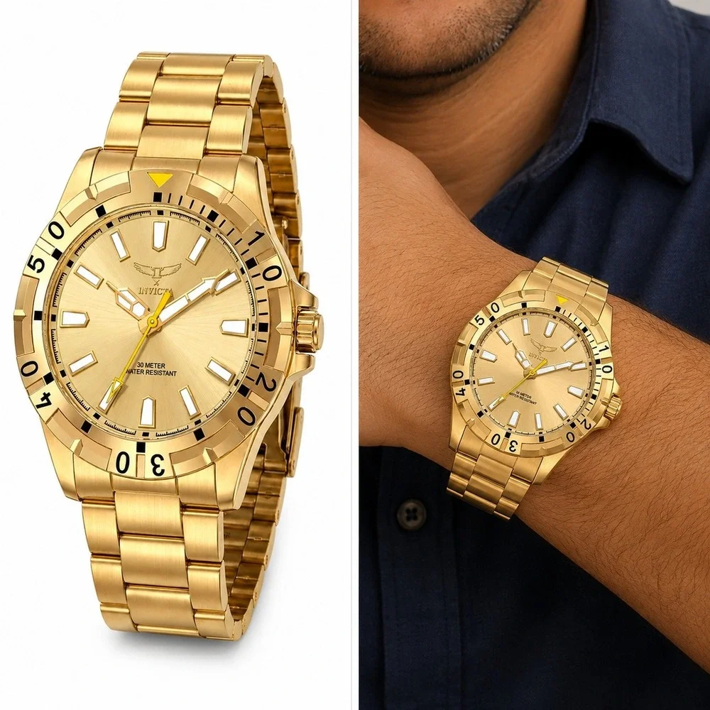 Invicta Specialty I by Invicta Men's Watch - 42mm. Gold (69030) New